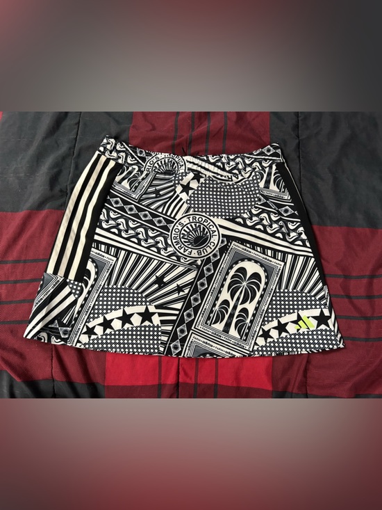 FARM Rio Dresses & Skirts - FARM Rio x ADIDAS Black & White Graphic Circle Skirt